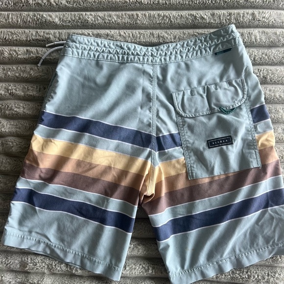 VISSLA Blue and Brown Board Shorts Quick-Dry Swimwear - Picture 4 of 9